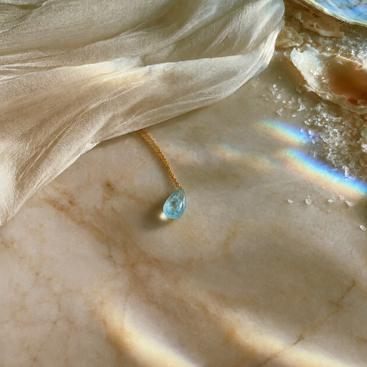Small Aquamarine Drop