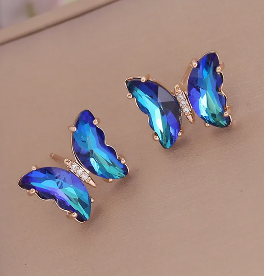 Azure Butterfly Earrings
