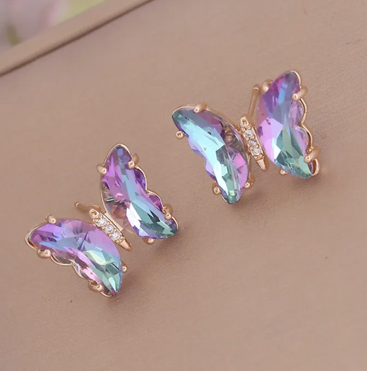 Light Lavender Butterfly Earrings