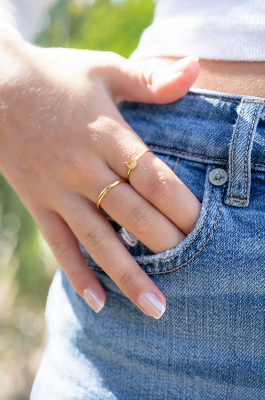 The Good Fortune Horseshoe Ring