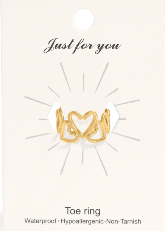 Heart to Heart Toe Ring