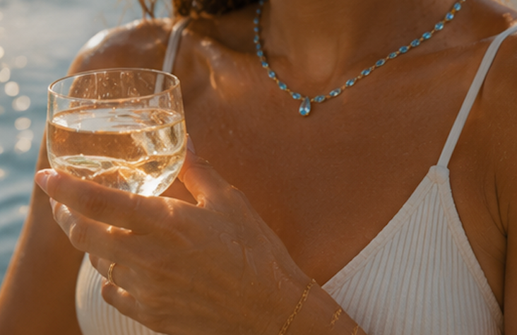 The Aquamarine Tennis Necklace